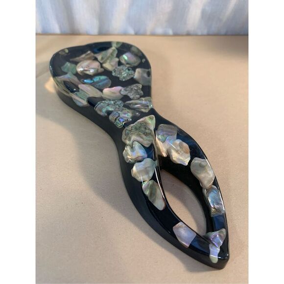 MOP Spoon Rest- Seattle ‘Curiosity Shop-Vintage 9" Clear Made in USA-FREE SHIP - Picture 2 of 5